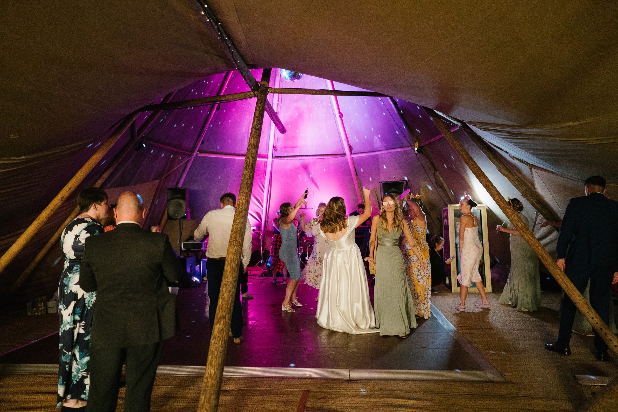 Tipi Wedding Package - Tipi party after dark, at Quex