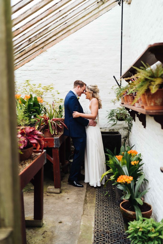 Newley weds photography in Quex's walled garden - 2024 24th wedding package.